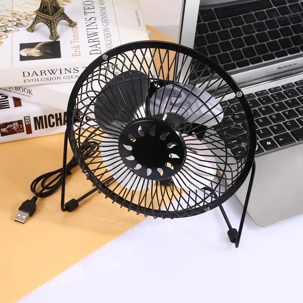 USB 6W Iron Fan 6Inch Cooling Ventilation Car Cooling Fan