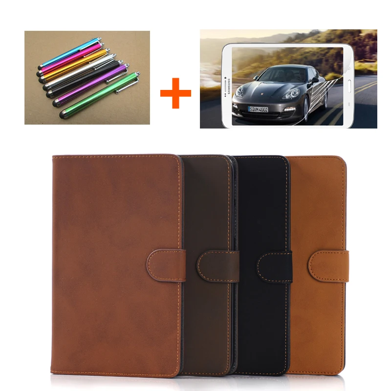 

Stylus+film For Samsung Galaxy Tab 3 T110 T111 T113 T116 7.0 inch Luxury Stand Folio Flip PU Leather Cover Case