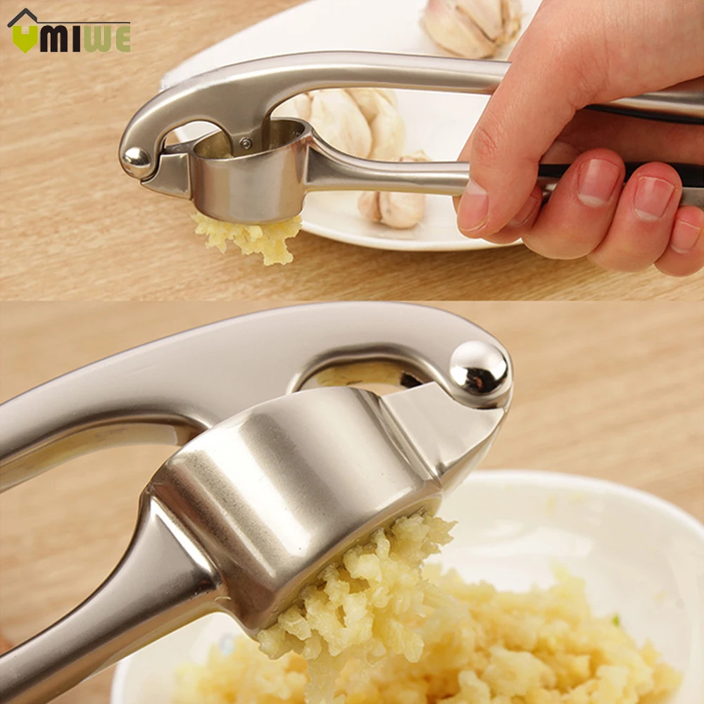 Onion Garlic Chopper Stainless Steel Cutter Zinc Alloy Ginger Press Garlic Clove Chopper Mincer