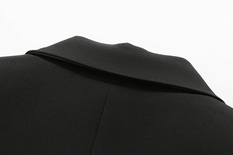 FOLOBE Мода весна для женщин Пиджаки для и куртки работы офисные женские туфли костюм тонкий черный одной кнопки бизнес женский