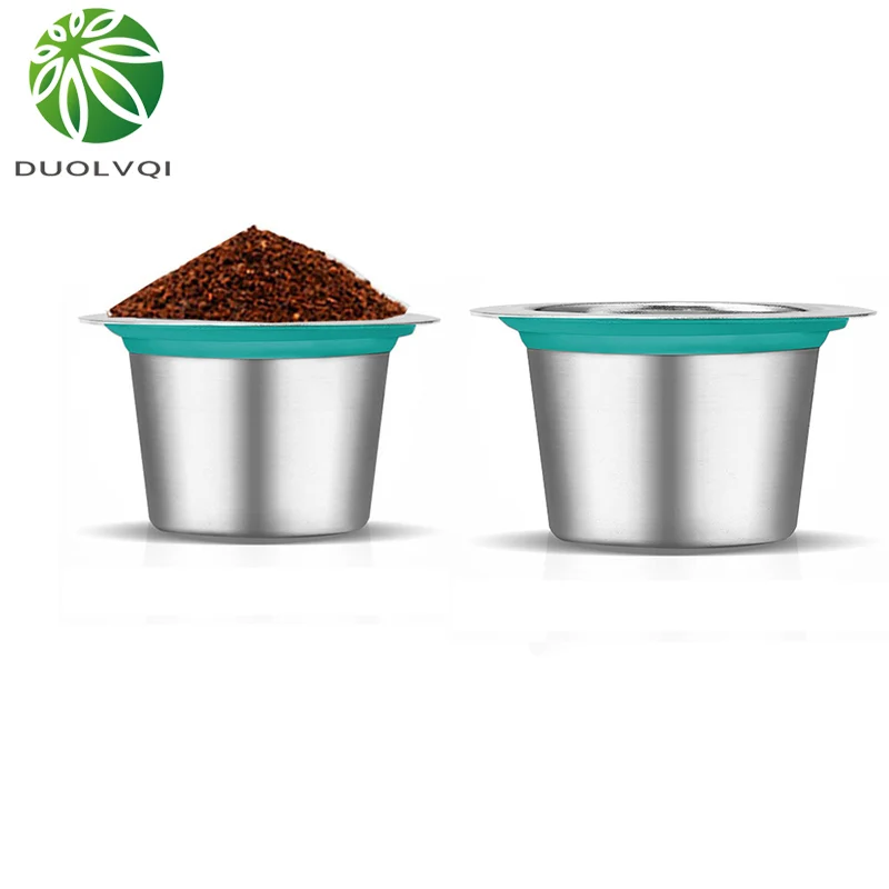

Duolvqi Reusable Capsule Nespresso Coffee Capsulas Stainless Steel Refillable Coffee Filters Cup Dripper Practical Coffeeware