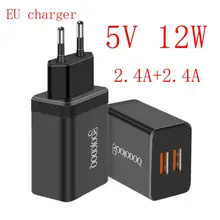 Для huawei Supercharge Usb адаптер питания для samsung s10 Plus быстрое зарядное устройство 12 Вт Usb настенное зарядное устройство для Honor 9 двойное Usb зарядное устройство 5 В