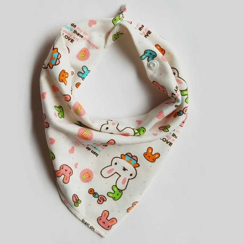Cotton Bandana baby bibs Babador Feeding Smock Infant Burp Cloths bib Cartoon Saliva Towel Baby Eating Accessory Baby Stuff