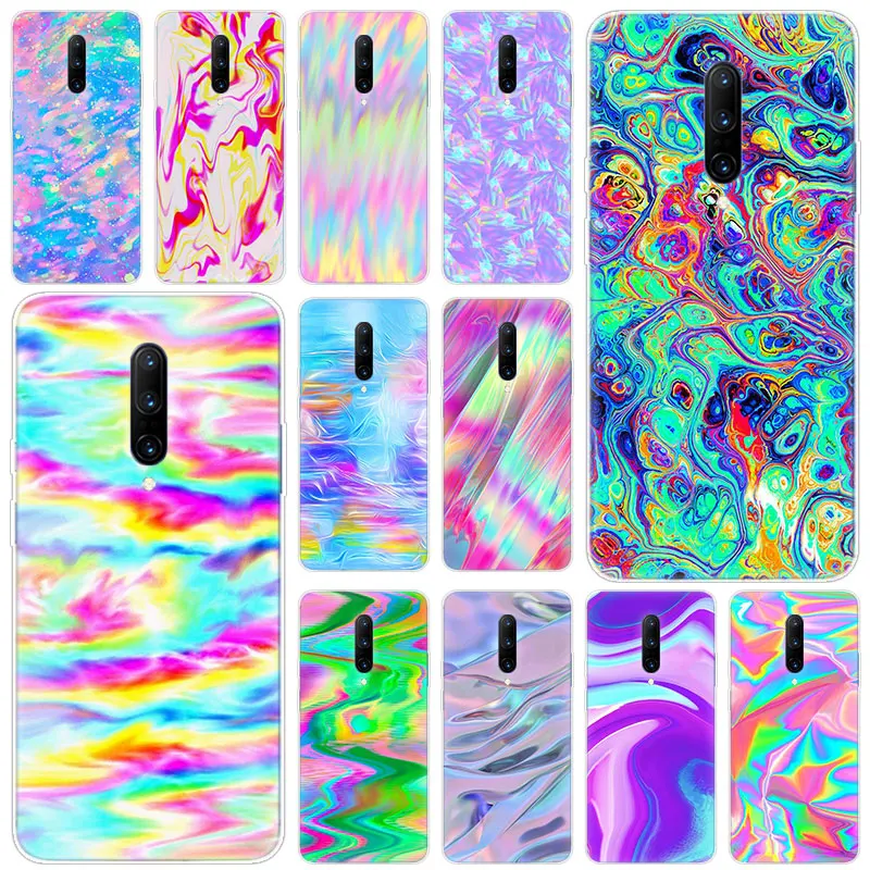 Hot Colorful rainbow art Soft Silicone Fashion Transparent Case For font b OnePlus b font font
