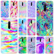 Hot Colorful rainbow art Soft Silicone Fashion Transparent Case For OnePlus 7 Pro 5G 6 6T 5 5T 3 3T TPU Cover