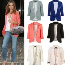 Яркие цвета с короткими рукавами маленький костюм модели для путешествий тонкие женские блейзеры