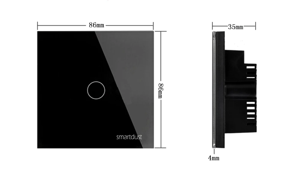 Touch Switch Size