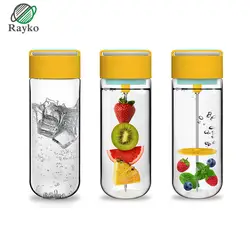 Творческий лимонный сок Портативный бутылки с водой герметичным личности фруктовый шашлычок Пластик Бутылки для воды 750 мл большой