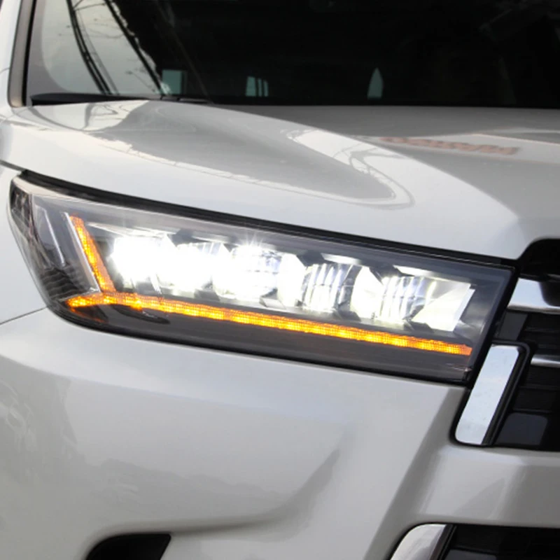 Hlxg Автомобиль Стайлинг корпус передней фары для Toyota Highlander 2018 светодиодные DRL