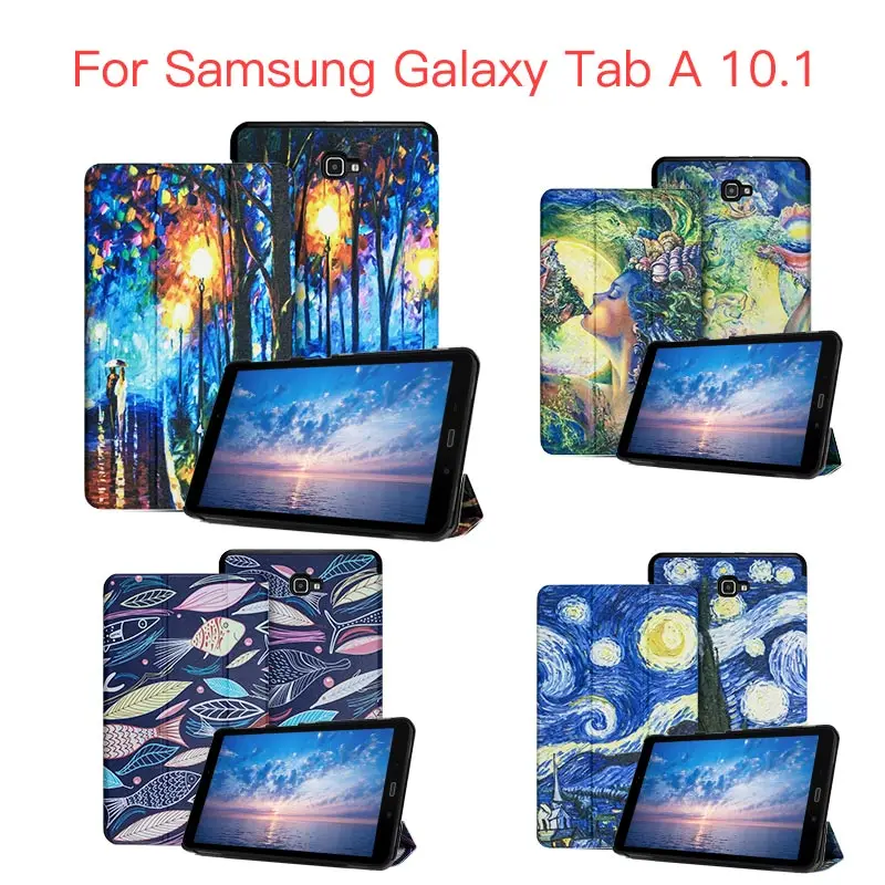 Чехол для samsung Galaxy Tab 10,1 Ultra Slim Smart Cover стоя Чехлы для Galaxy Tab 10,1 дюймов Tablet SM-T580/SM-T585