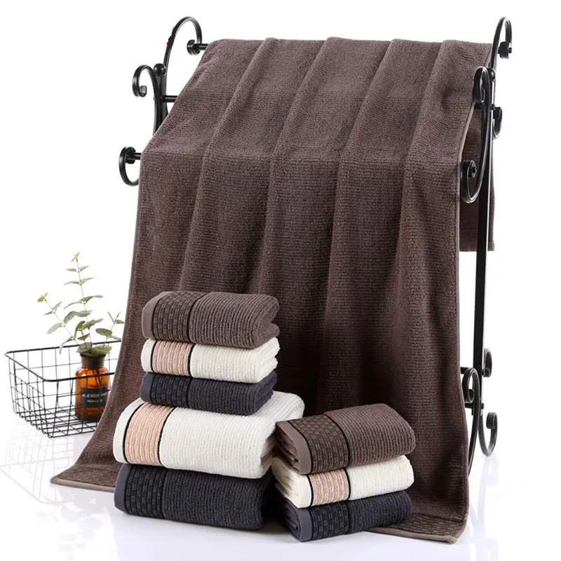 

New Absorbent Cotton Bath Towels Bathroom Comfortable Men/Women Beach Towel Super Absorbent Outdoor Sport Towels 70x140cm