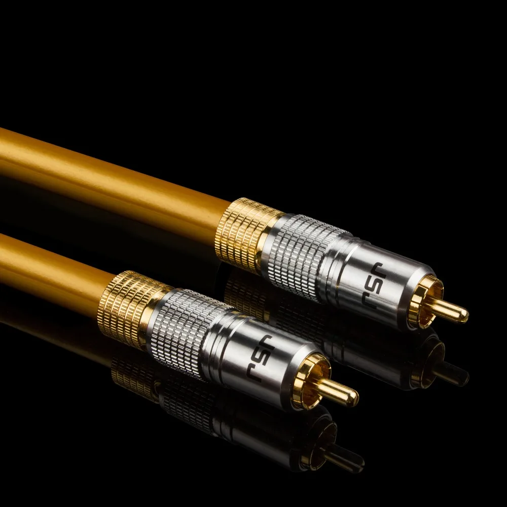 Роскошный качественный аудио видео кабель HIFI сабвуфер RCA папа коаксиальный