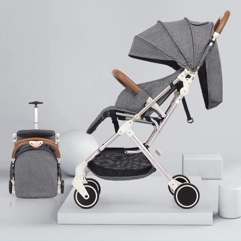 Европейские Роскошные коляска для малышей-близнецов может сидеть и съемный двойной легкая коляска складной второй коляска артефакт
