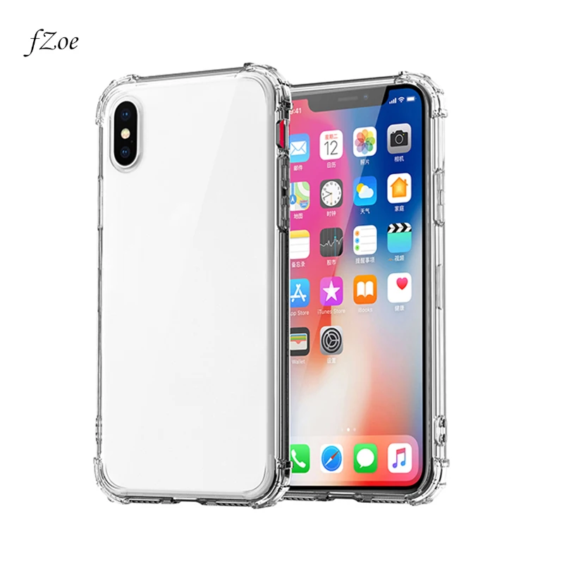 FZoe Мягкие силиконовые телефон чехлы для iPhone 6/6 S 7 8X6 плюс 6 Plus 8 крышка прозрачная