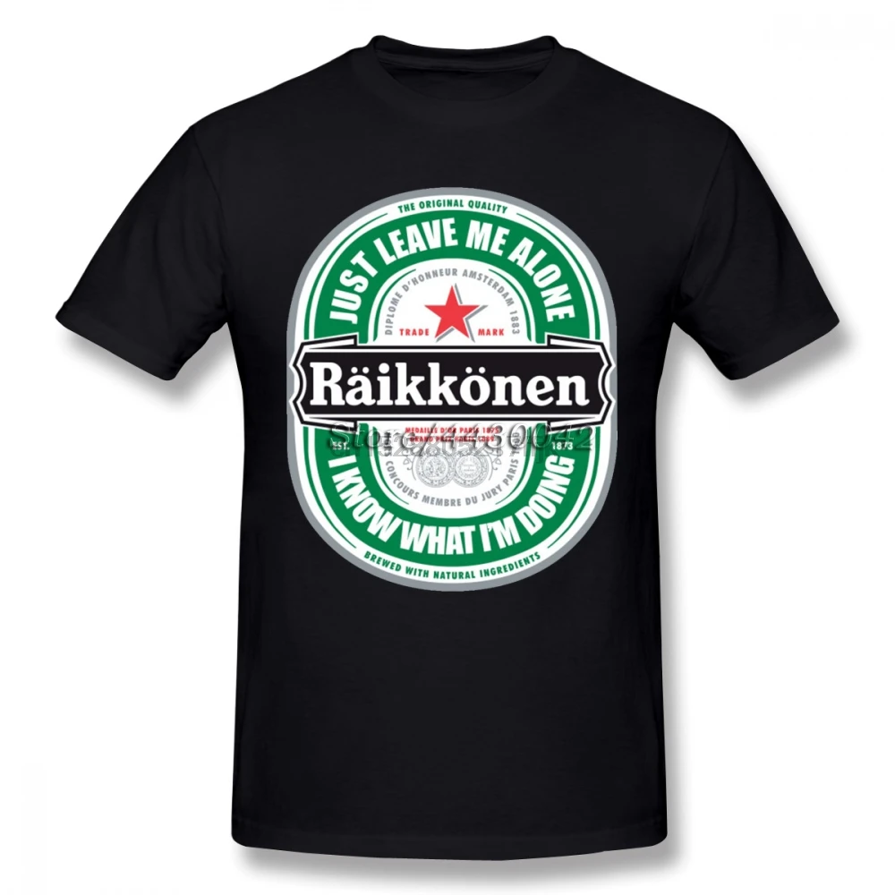 

Mens Tee Shirts Raikkonen Logo Adult O Neck Short T-Shirt New Design Homme T Shirts For Teen Girls For Male
