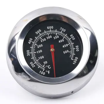 

Outdoor Stainless Steel DIAL Display Kitchen Thermometer Roast Barbecue Smoker Grill Meat Thermometer Temp Gauge Dia 3"