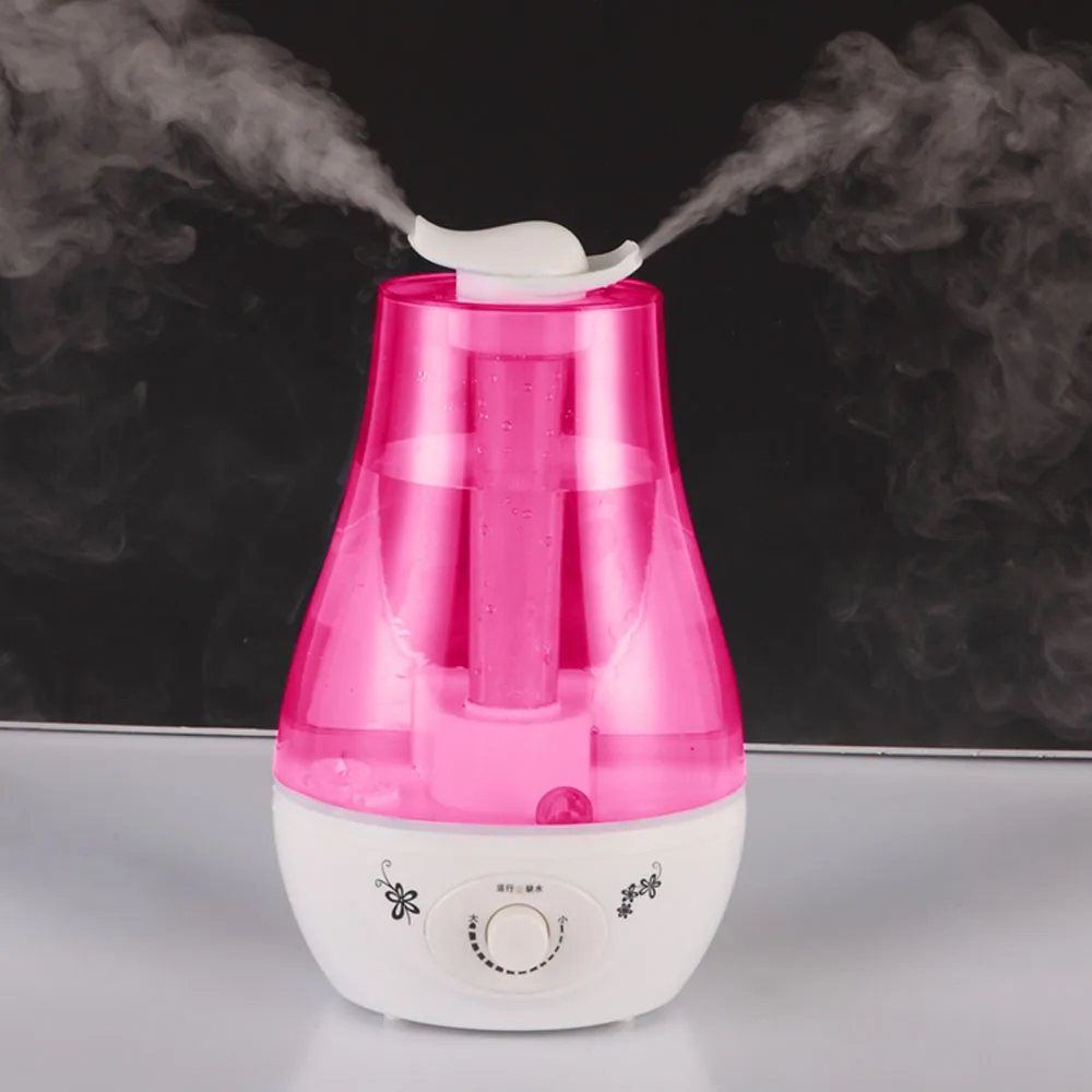

Portable 3L Ultrasonic Air Humidifier Mini 2-way Aroma Humidifier Air Purifier with LED Lamp Humidifier Mist Maker Fogger