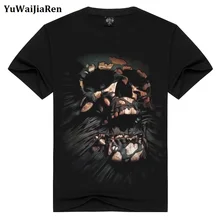 YuWaiJiaRen 3d Impreso Camisetas 2016 Marca Hip Hop Streetwear hombres de Metales Pesados camiseta de Algodón Casual Manga Corta Top Tees(China (Mainland))
