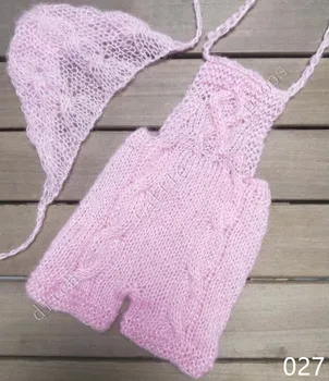 

Newborn photography props Handcraft Baby hand Knit Mohair Bonnet +pants t,Baby Photography Props