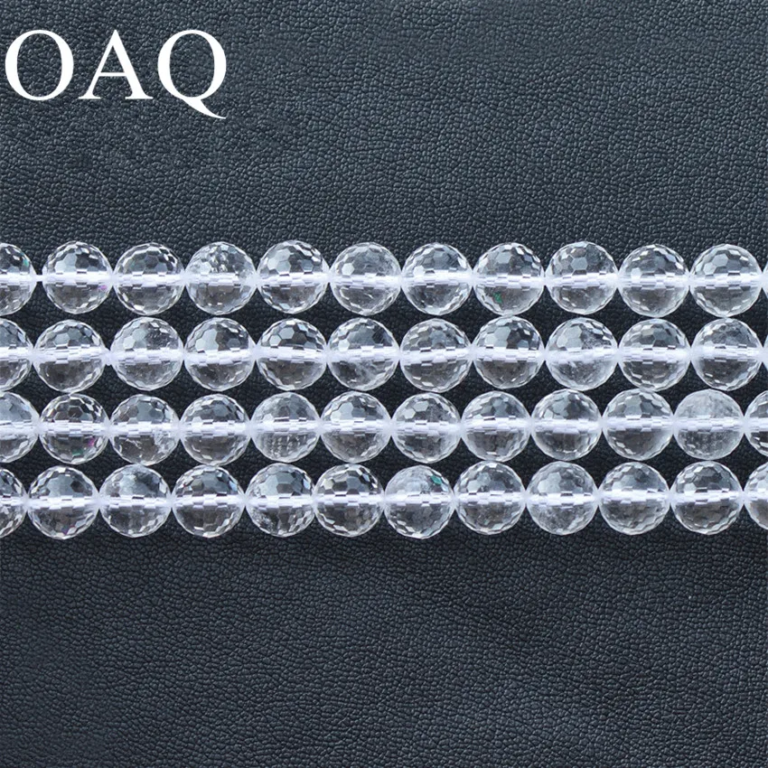 8 12mm 128 Section Natural White Crystal Beads For Beading Wholesale