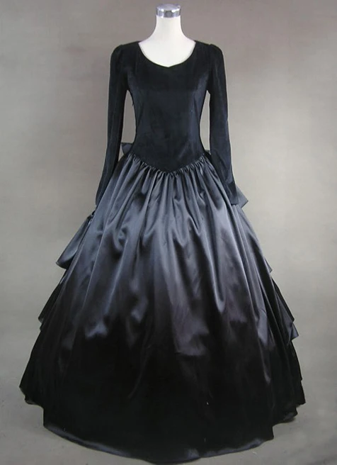 

Black Bow Multi Layer Aristocrat Gothic Style Dress