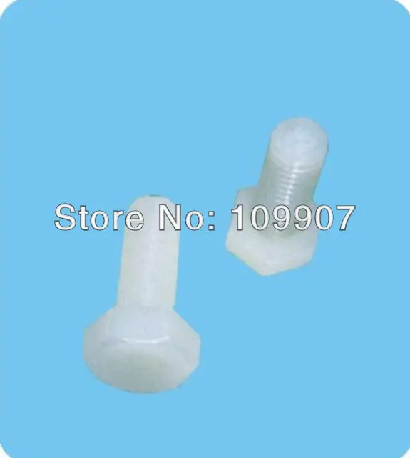 196 M8*16mm plastic nuts and bolts nylon fastenersnuts and bolts