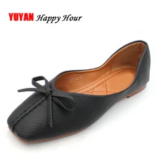Модная обувь на плоской подошве для Для женщин туфли из мягкой кожи Для женщин Туфли без каблуков женская повседневная обувь большой размер 41 ZH2928