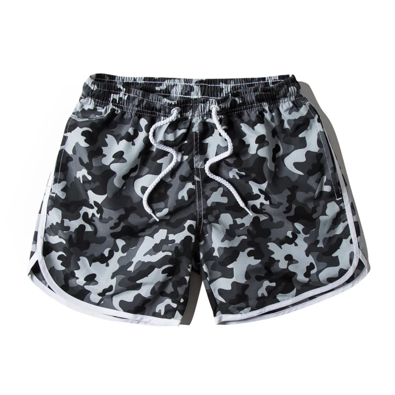 

2019 Summer Outdoors Shorts Trunks Women Beach Womens Camouflage Printing Drawstring Elastic Tape Board Shorts Bermuda Female