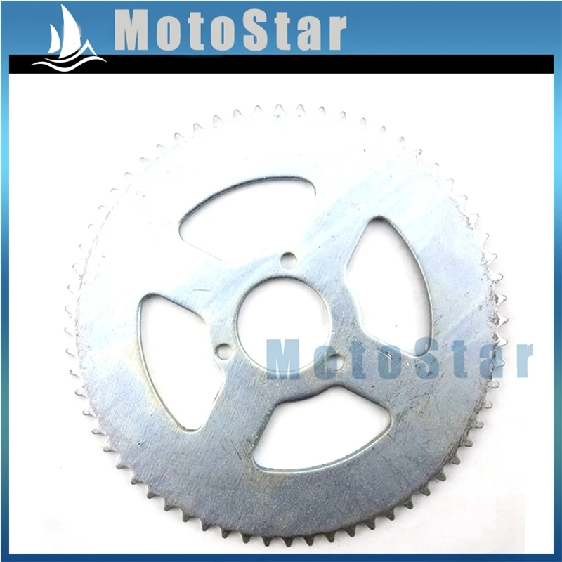 T8F 64 Tooth 35mm Steel Rear Chain Sprocket For 2 Stroke 47cc 49cc Chinese Pocket Bike Goped Scooter Mini Moto Kids ATV Quad