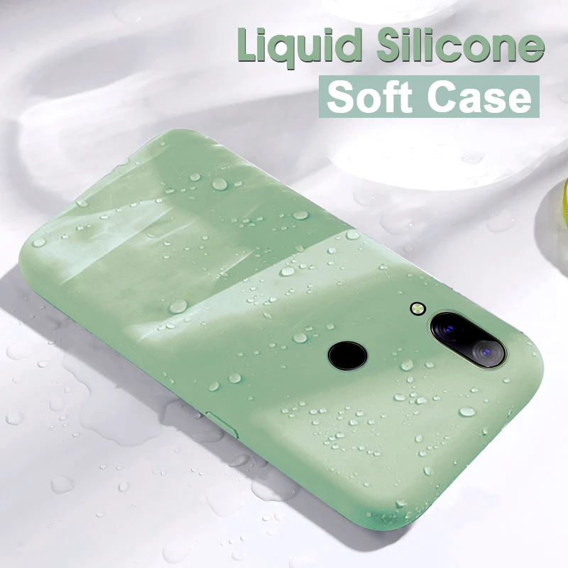 

Ultra thin Soft Liquid Silicone Phone Case For Xiaomi Redmi note 7 Luxury Shockproof back Cover for Xiaomi Redmi note 7 pro case