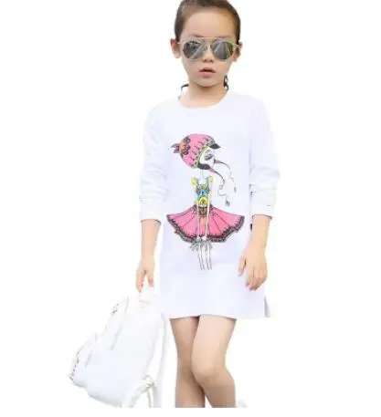 Детское платье; Повседневное платье в полоску для девочек-подростков 10-12 лет; праздничное платье принцессы с длинными рукавами; детская одежда для девочек; vestidos - Цвет: white