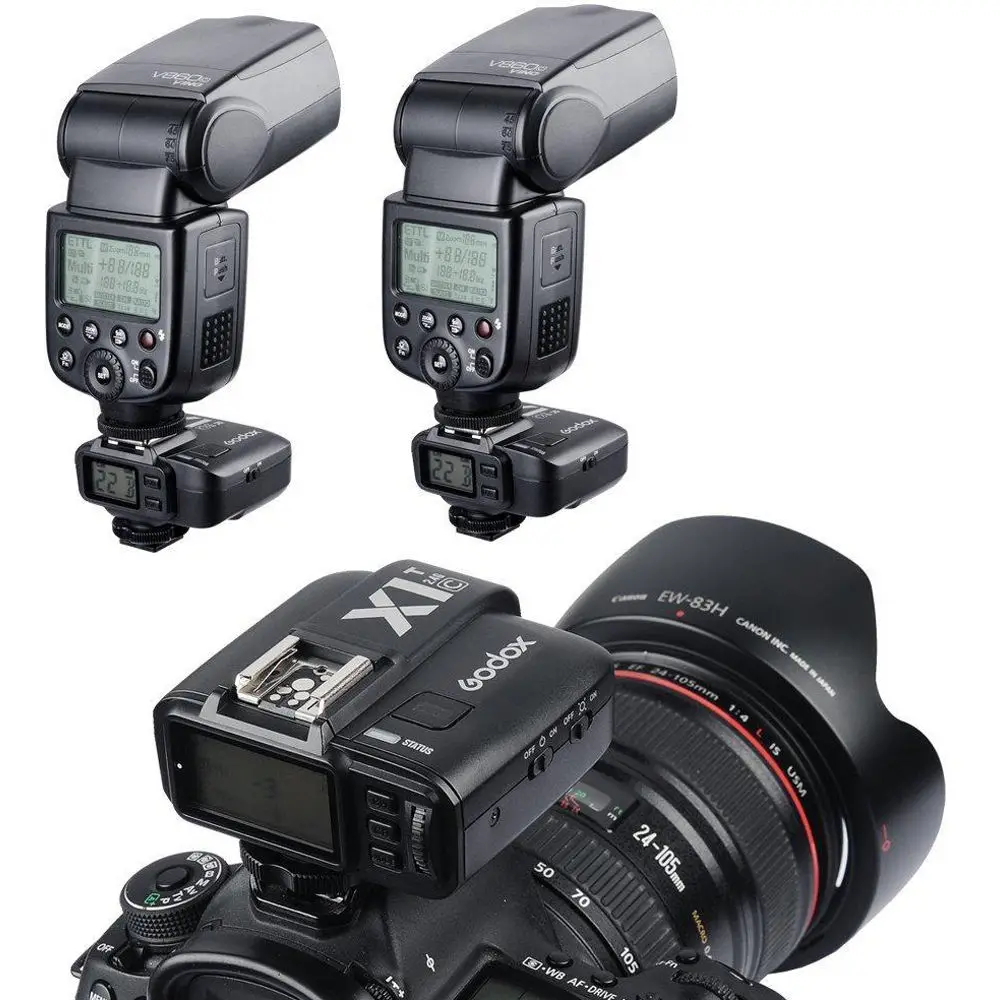 Godox X1T-C ttl беспроводной триггерный передатчик вспышки для камеры Canon X1TC Горячий башмак ПК синхронизация терминал 1/8000 секунд