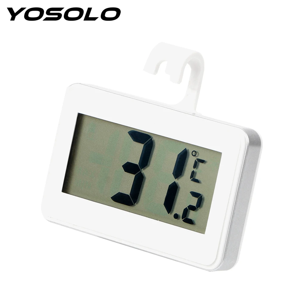 

Interior Accessories Hanging Hook Car Ornaments LCD Digital Thermometer Car-styling Magnet Adjustable