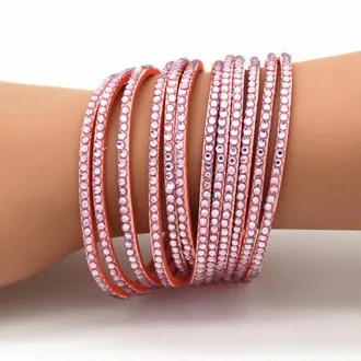 Leather Bracelet Fashion Handmade Wide Adjustable for Women Men