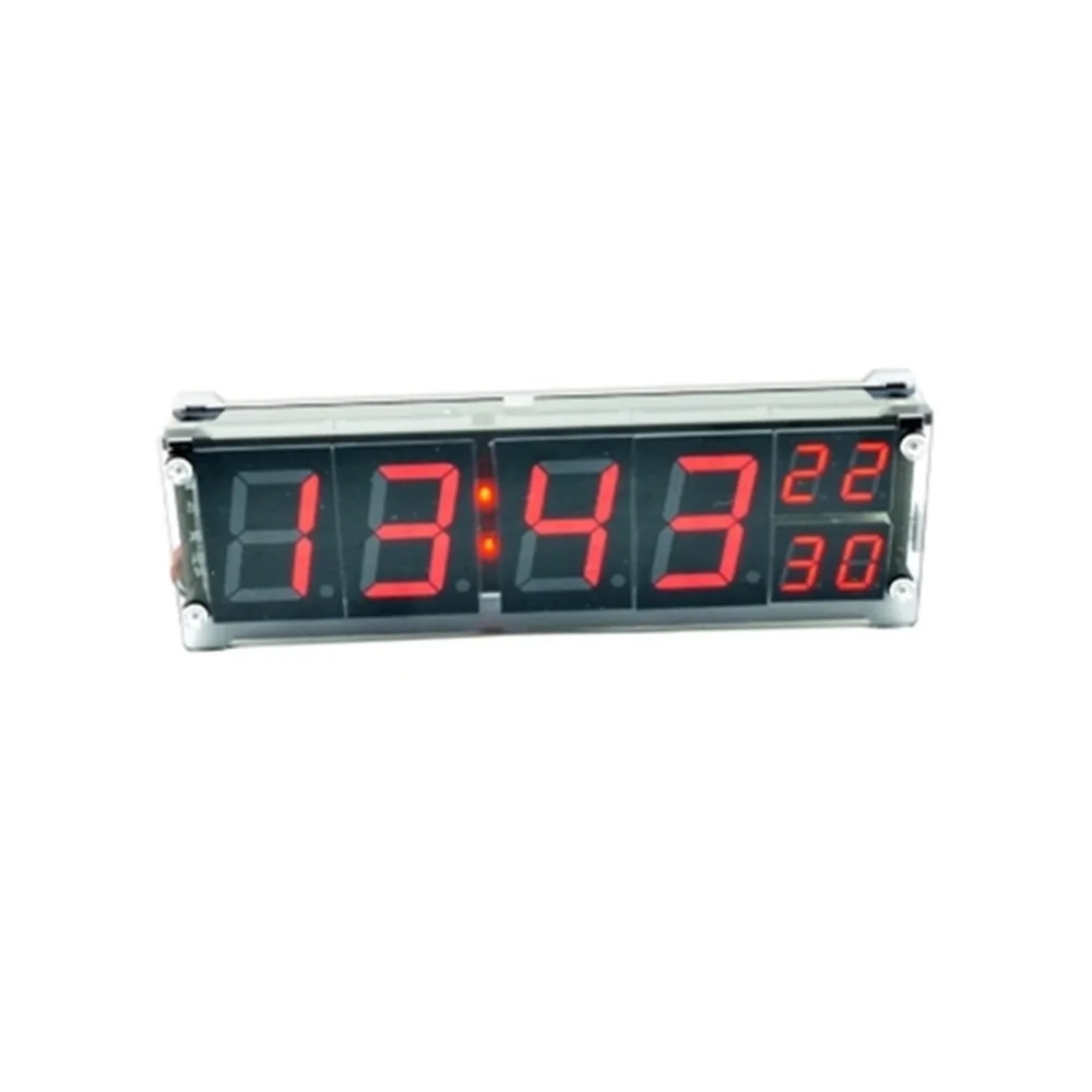 1,2 дюймов Большой цифровой светодиодный дисплей часы точные часы модуль светодиодные светящиеся электронные часы с температурным будильником