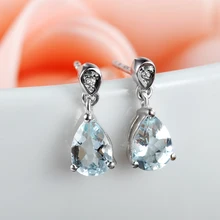 Серьги-капли из серебра 925 пробы