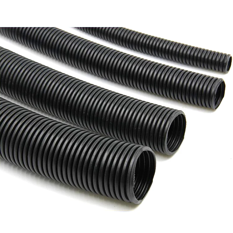 

10m High quality Flexible Insulate Flame retardant Polyethylene Corrugated Tube Hose Pipe Dia Cable Conduit Plastic Split Tubing