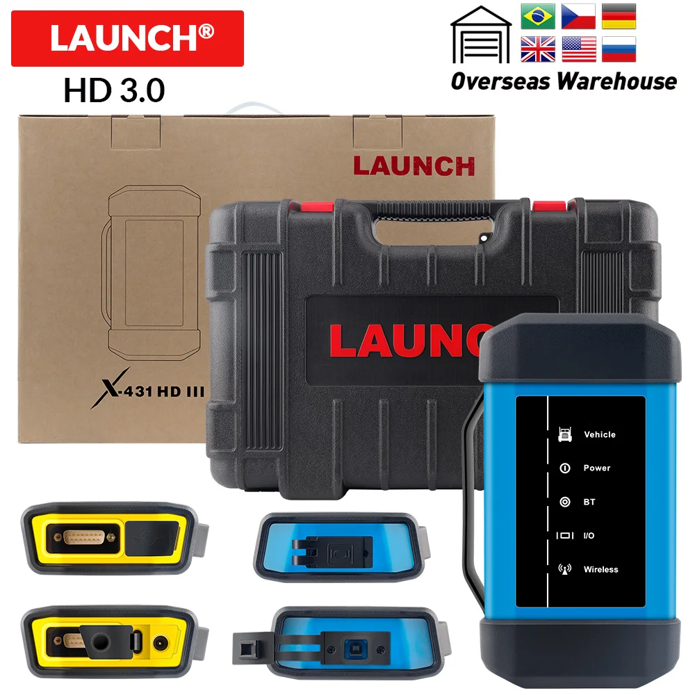 Блок адаптер LAUNCH X431 HD 3 0 2 для тяжелых условий эксплуатации модуль HD3.0