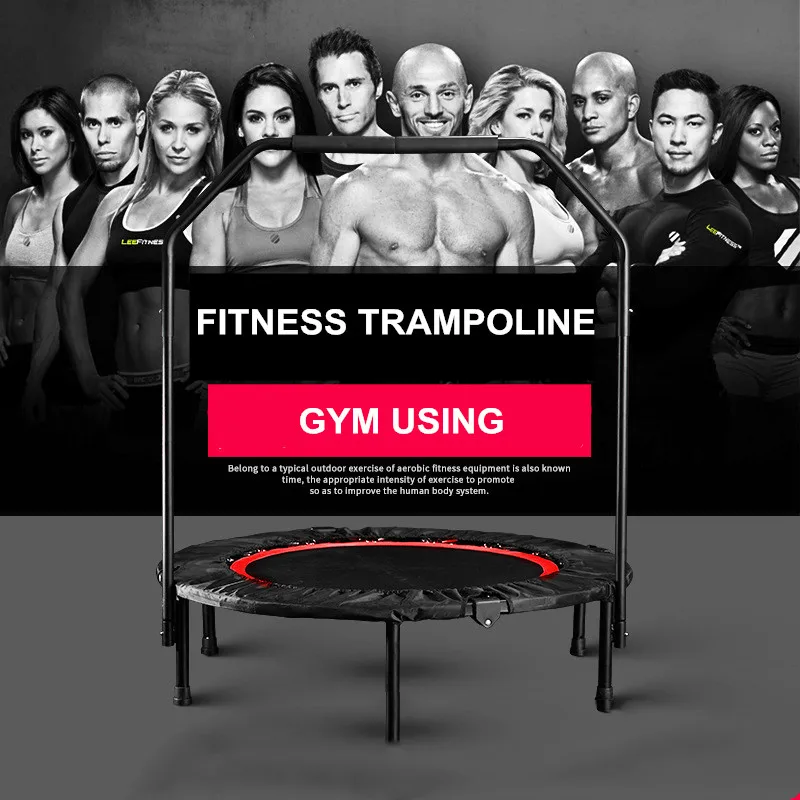 

40" Folding Exercise Fitness Trampoline Rebounder Home Indoor Gym Cardio Jump Workout Stability Training Tool MAX load 150kg