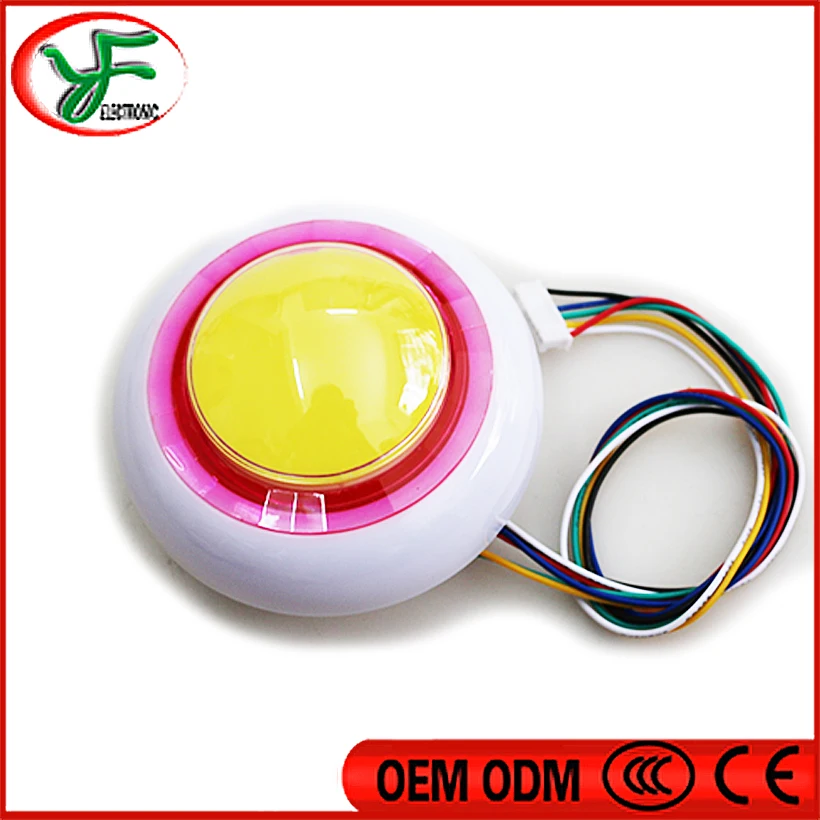 1 шт. 12В RGB мигающий в цикле с 76 мм/80 мм/93 мм подсветкой кнопка для игрушки подарок