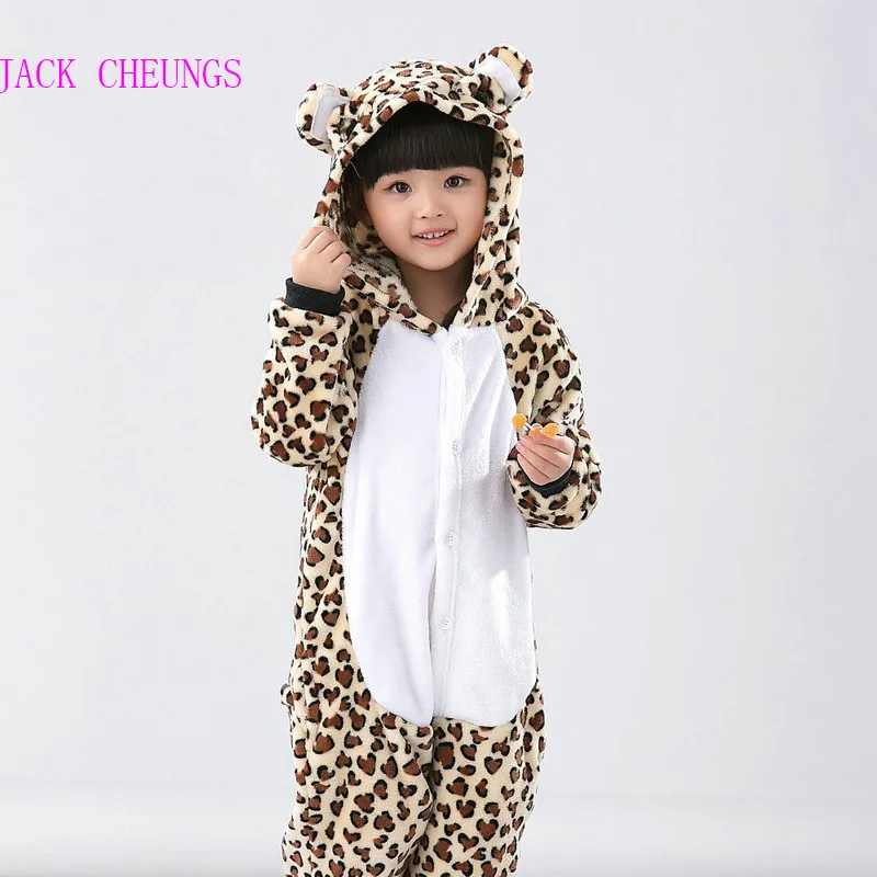 

Animal Children leopard bear onesie Flannel Cosplay Costume Pajamas Jumpsuit leopard pajamas adult animal costume jumpsuit