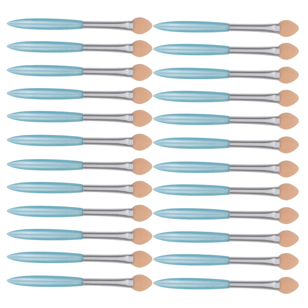 Lot of 24pcs Disposable Eye Shadow Eyeliner Brush SPONGE FOAM Applicator Random
