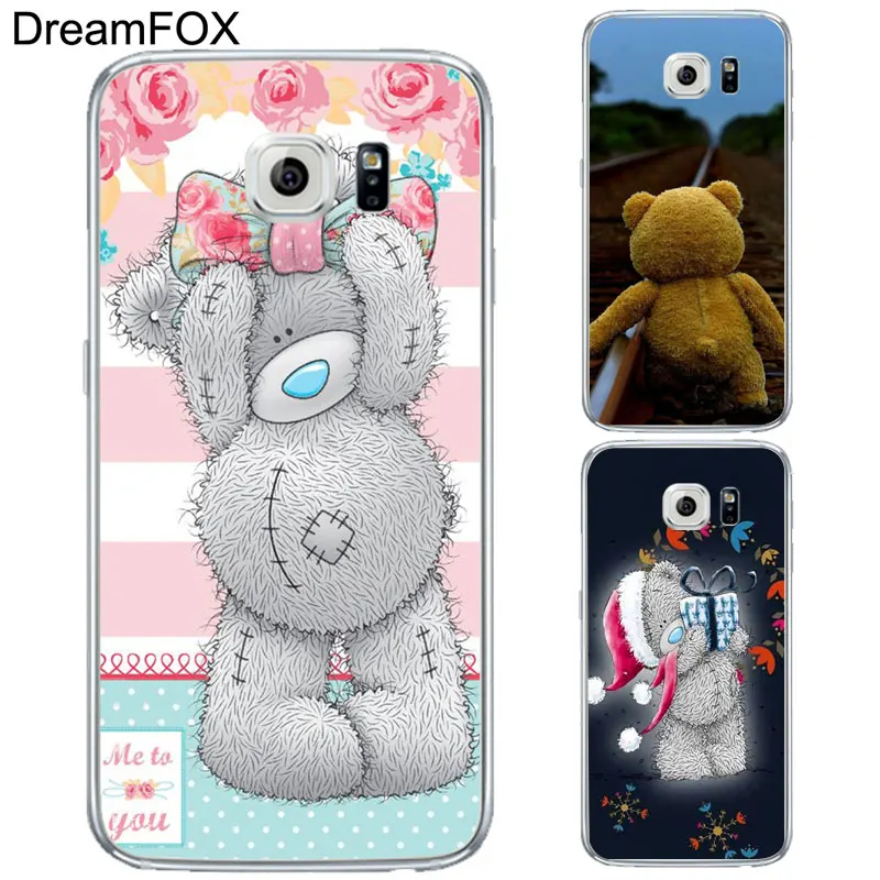 DREAMFOX L252 Мягкий силиконовый чехол из ТПУ с мишкой Тедди для samsung Galaxy S5 S6 S7 S8 S9 S10 S11 5G