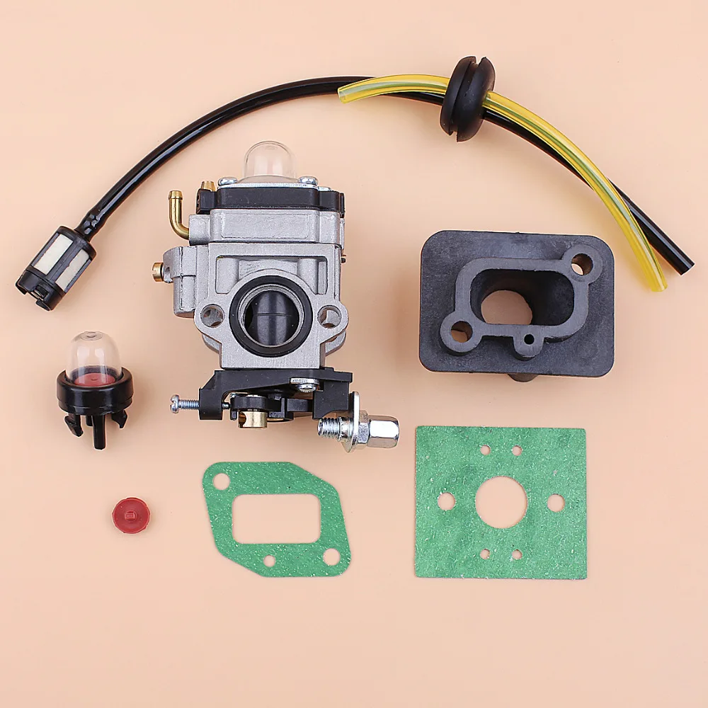 Carburetor Base Connector Intake Manifold Fuel Hose Motor Brush Cutter Trimmer 43cc 52cc 40-5 BC430 CG430 CG520 1E40F-5 44F-5