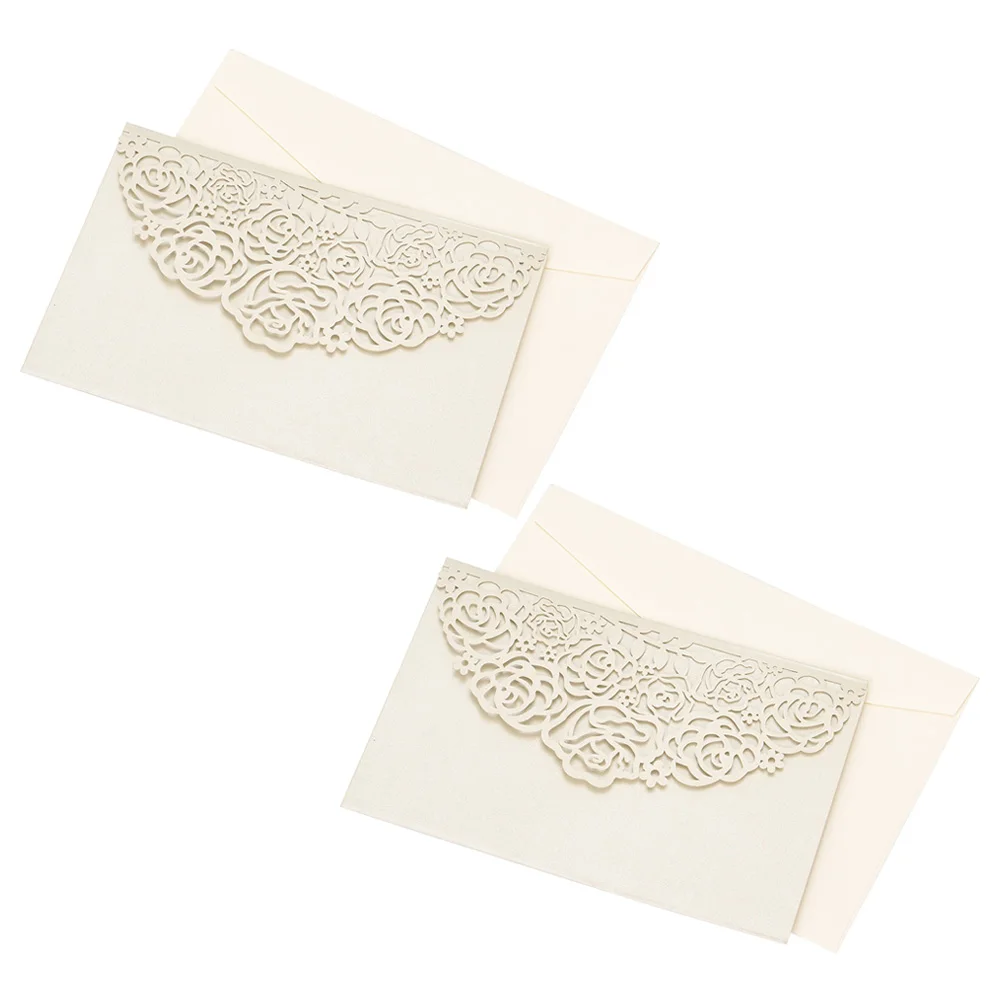  10 Sets European Style Invitations Romantic Invitation Cards Envelopes For Business Wedding Birthda - 4.00001E+12