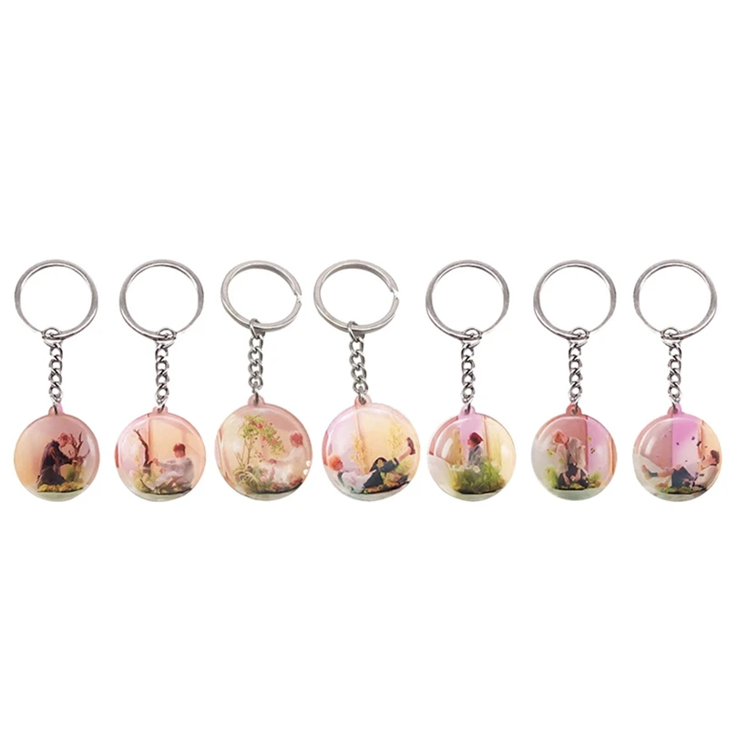 

Kpop BTS Love Yourself Album Army Bangtan Boys Accessories Keyring Keychain Key Chain K-pop Key Ring Pendant