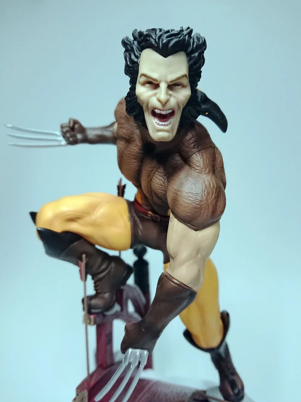 Skup Wolverine rysunek Logan Justice League ARTFX + X Force statua X mężczyźni broń X Iron Man zabawka z kolekcji figurek akcji