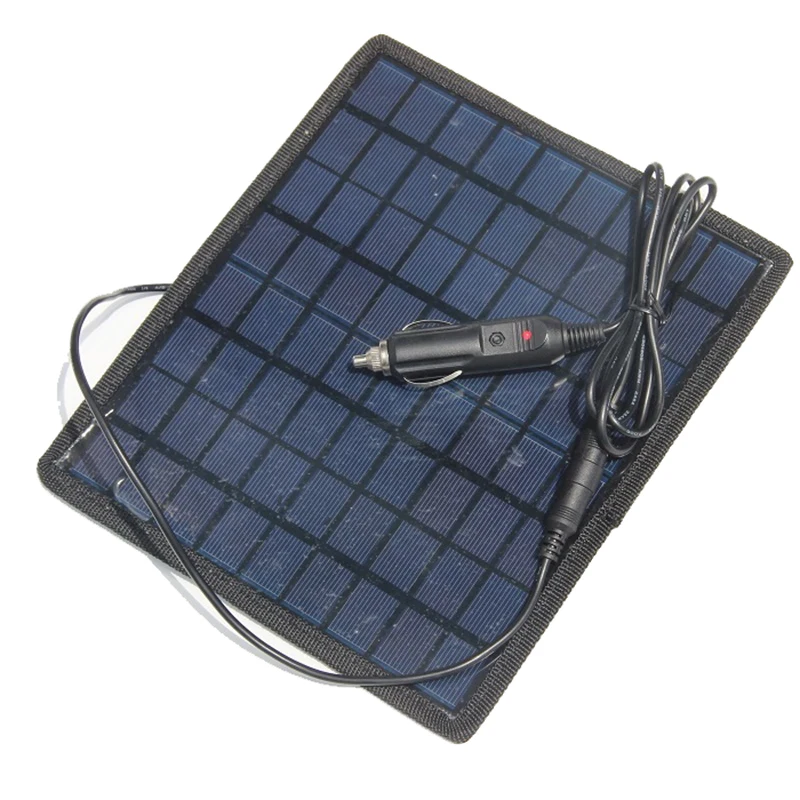 18V 5,5 W Солнечная Зарядное устройство Панели солнечные/Батарея Зарядное устройство для автомобиля/Moto Мощность других 12V Перезаряжаемые Батарея