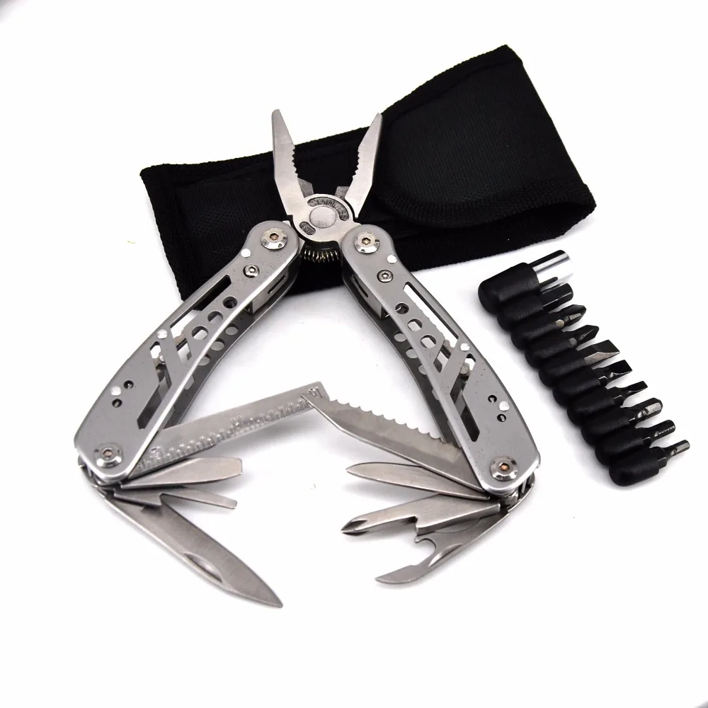 

KSHIELD Stainless Steel Multitool Knife Folding Pliers Cable Cutter MT-6252 Alicate Multifancional Outdoor EDC Hand Tools Vaper