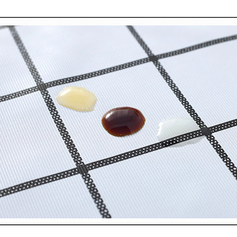 Tablecloth Plastic Kitchen Table Cloth Oilproof Decorative Elegant Waterproof Table Cover For Party